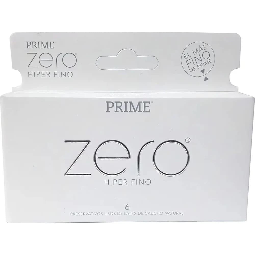 Preservativos Prime Zero Hiperfino x6