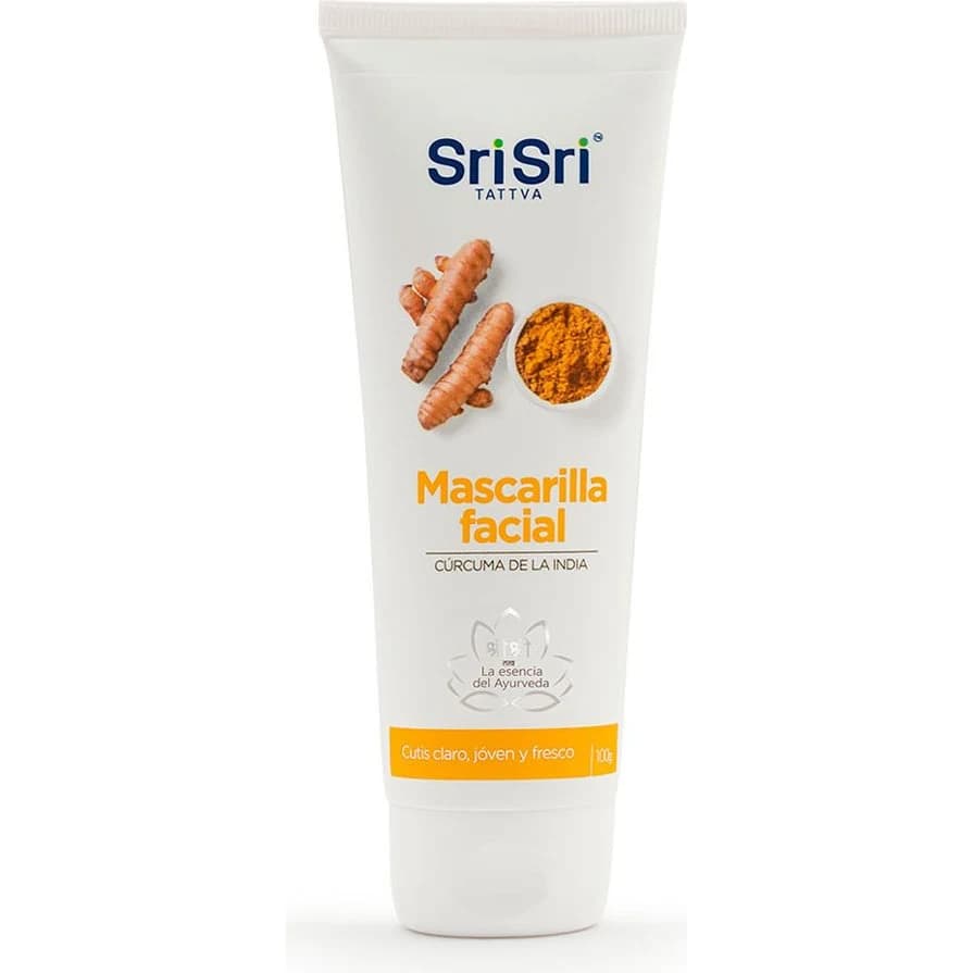 Máscara Facial Sri Sri Tattva Cúrcuma 100 g