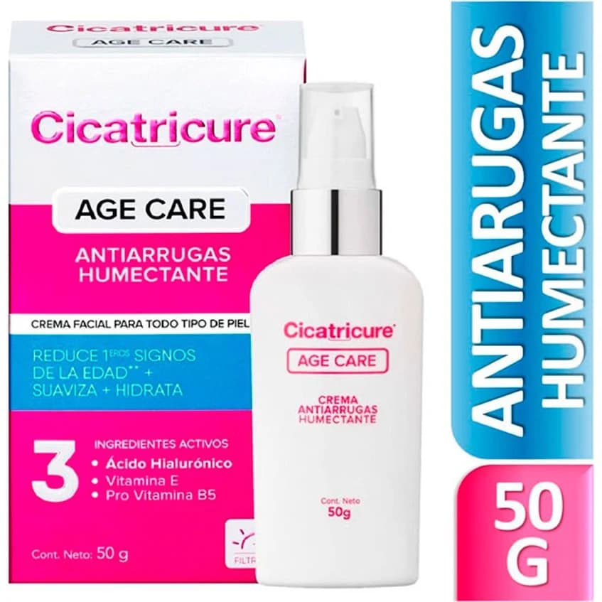 Crema Facial Cicatricure Age Care Antiarrugas Humectante 50 g