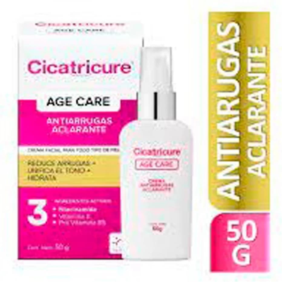 Crema Facial Cicatricure Age Care Antiarrugas Aclarante 50 g