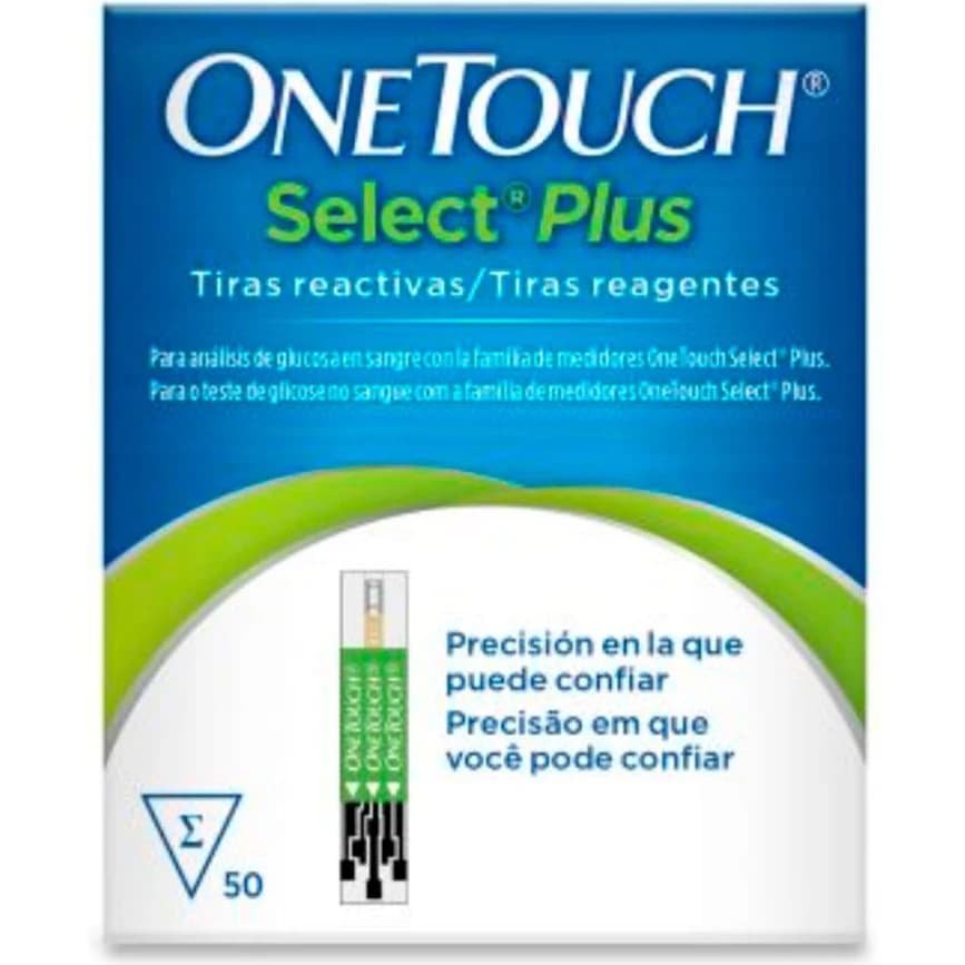 Tiras Reactivas OneTouch Select Plus x 50
