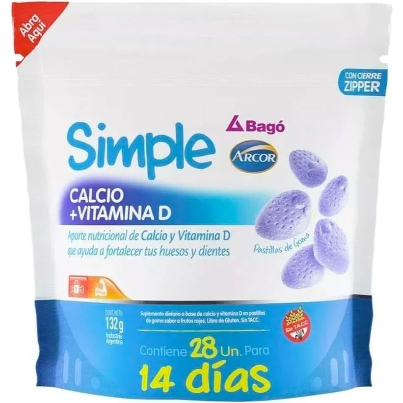 Simple Calc+D Bagó x 28 Sobres