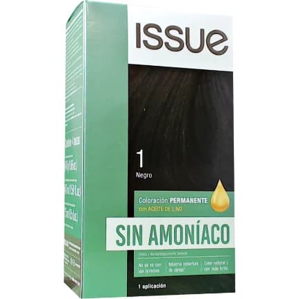Tintura Capilar Issue Sin Amoníaco Kit Negro 1