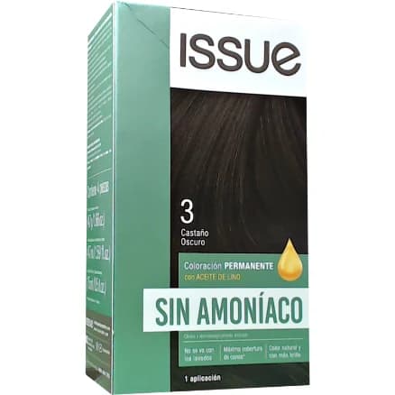 Tintura Capilar Issue Sin Amoníaco Kit Tono 3