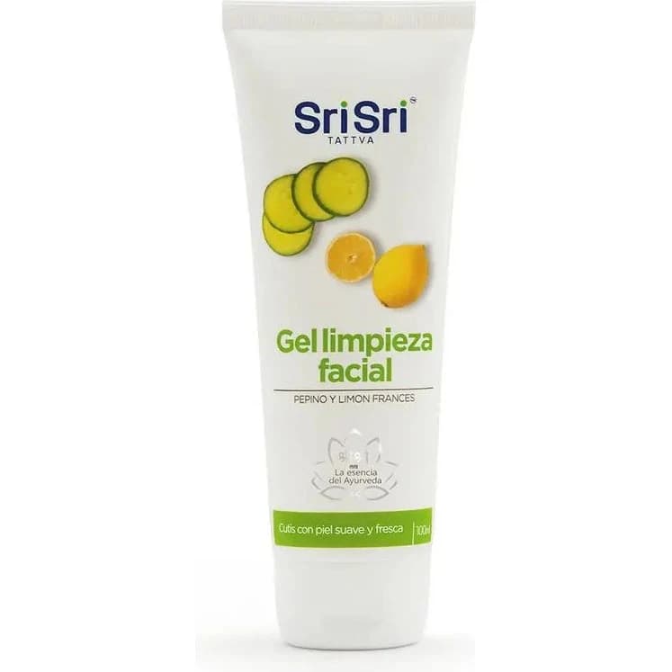 Gel Limpiador Facial Sri Sri Tattva con Pepino y Limón