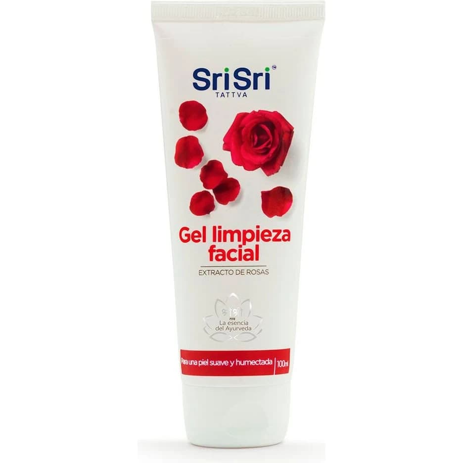 Gel Limpiador Facial Sri Sri con Rosas