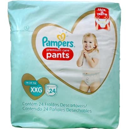 Pañales Pampers Pants Premium Care Talle XXG x24
