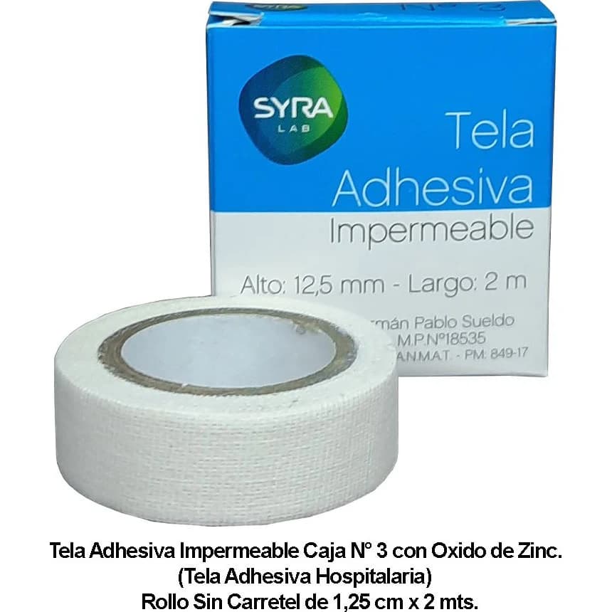 Tela Adhesiva Quirúrgica 12.5 mm x 2 m