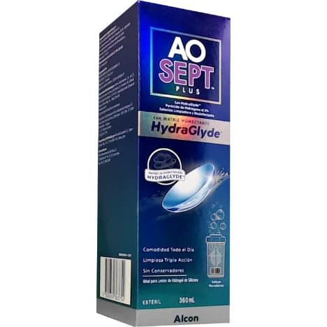 Líquido para Lentes de Contacto Aosept Plus con HydraGlyde 360 ml