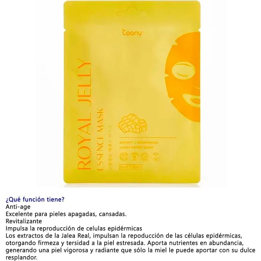Máscara Facial Coony Royal Jelly