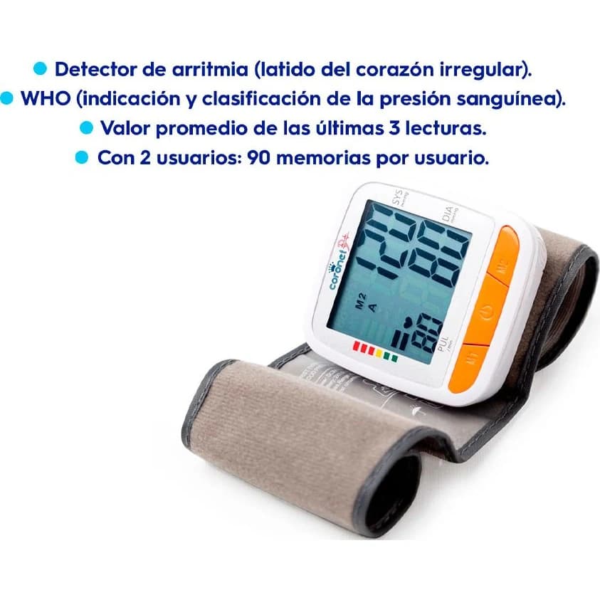 Tensiómetro Digital de Muñeca Coronet