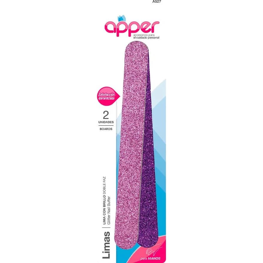 Lima Doble Faz Apper con Brillo x2