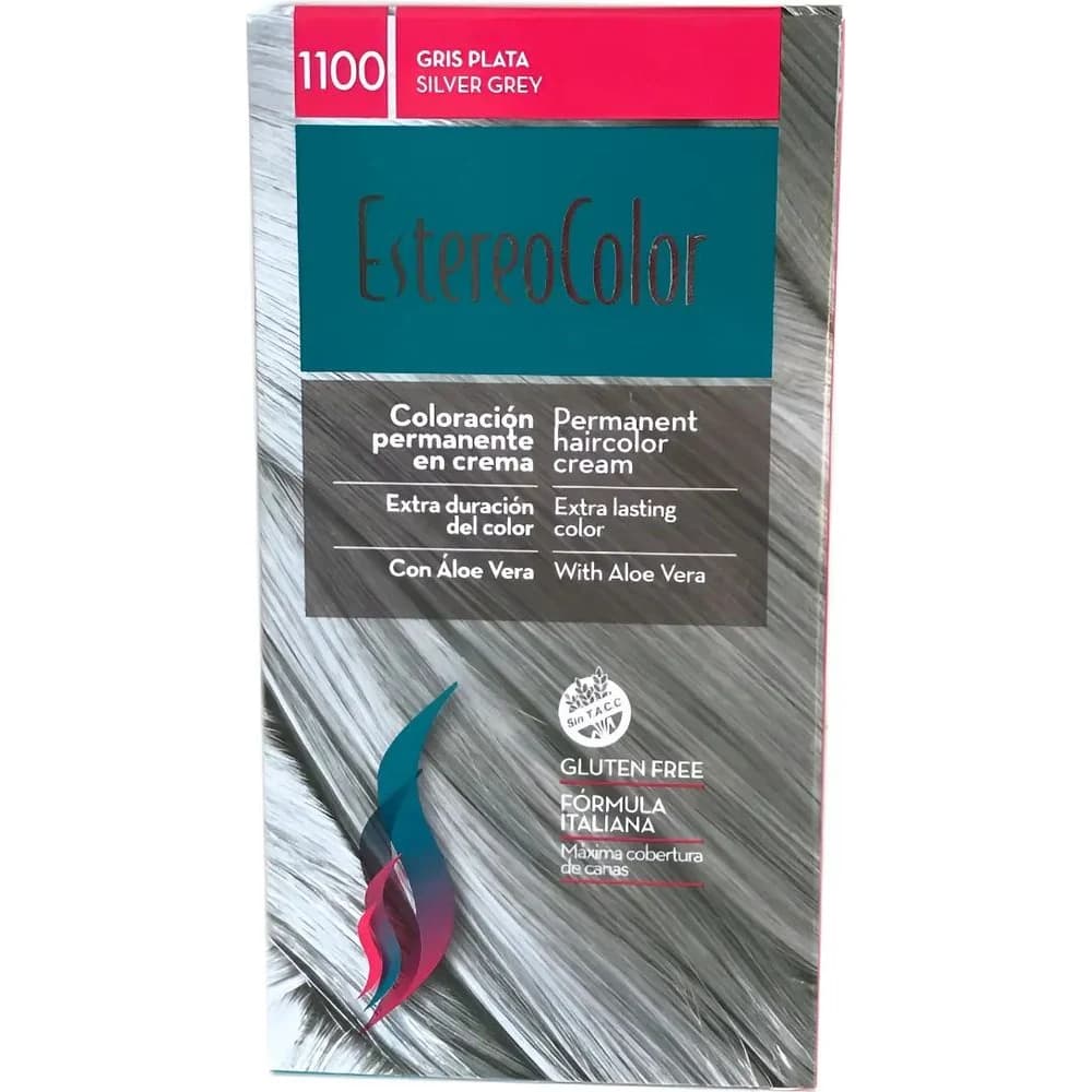 Kit Tinte Capilar Estereocolor Gris Plata Tono 11.00