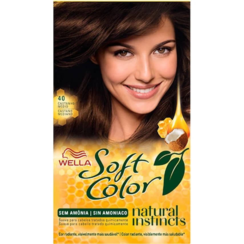 Kit de Coloración Capilar Soft Color Tono 40 Castaño Mediano