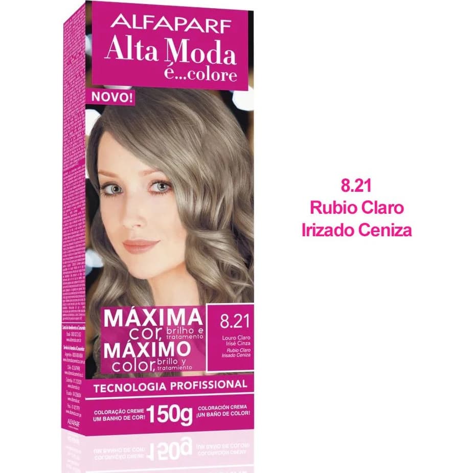 Tintura Capilar Alta Moda Color Kit Tono 8.21