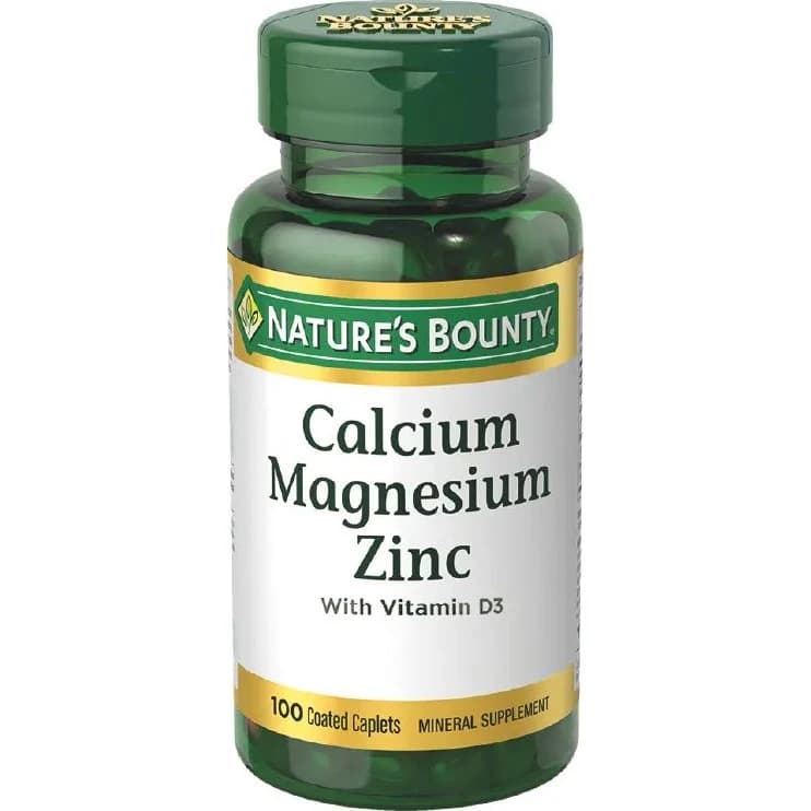 Nature's Bounty Calcio, Magnesio y Zinc x 100 Comprimidos
