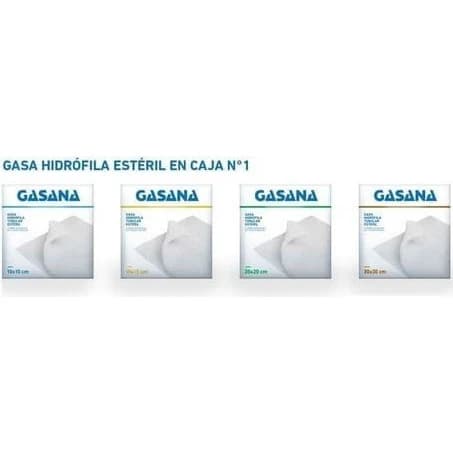 Gasa Gasana N°1 15x15 cm Caja x 20 unidades