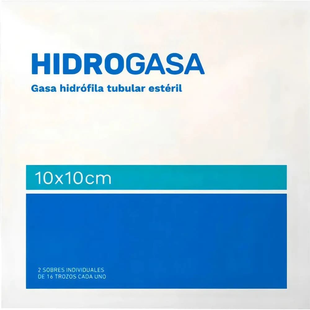 Gasa Hidrófila Gasana Hidrogasa N°1 10x10 cm x 10 unidades