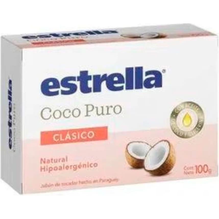 Jabón Estrella Coco Clásico x100 g