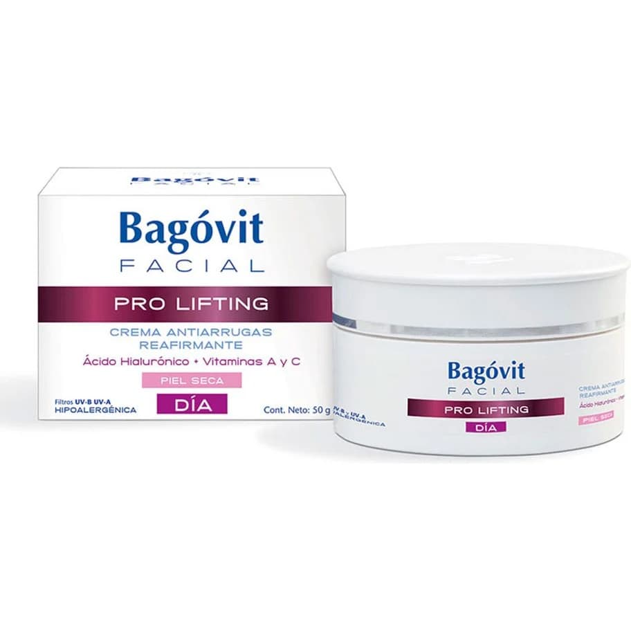Crema Facial Bagovit Pro Lifting Día Reafirmante Piel Seca 55 g