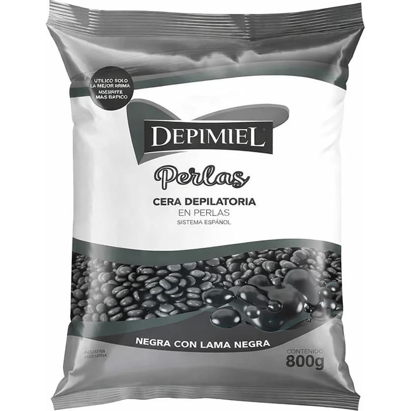 Cera Depilatoria en Perlas Depimiel Negra 800 g