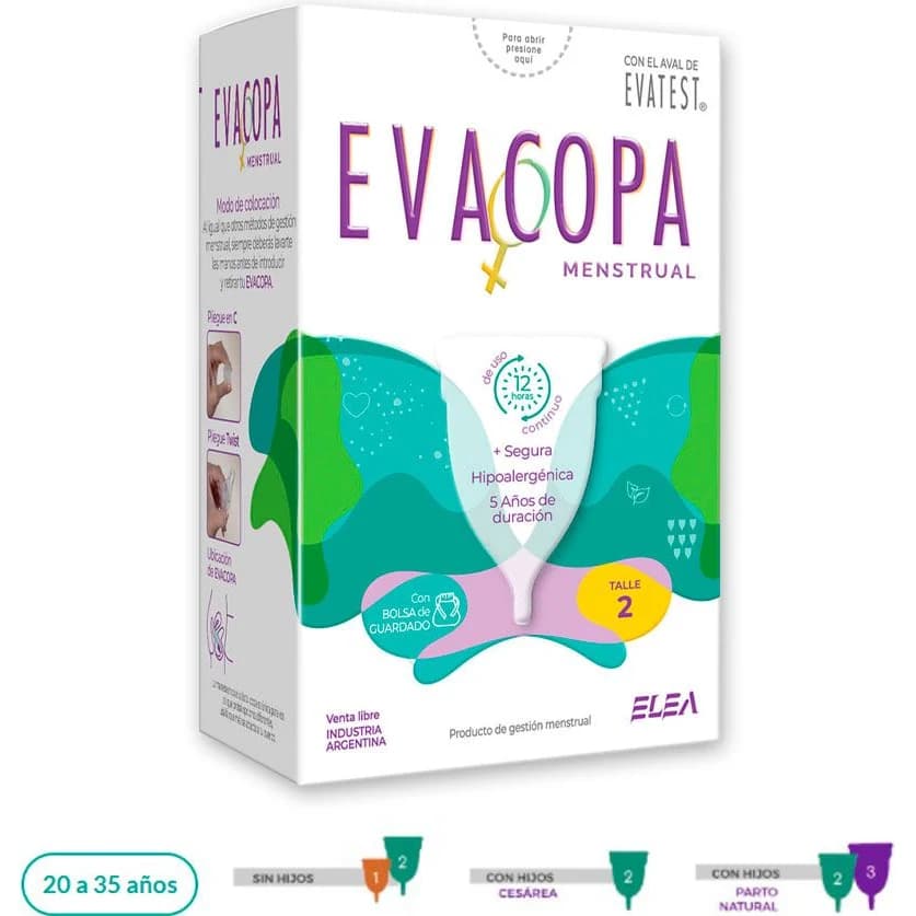 Copa Menstrual Evacopa Talle 2 (D44)