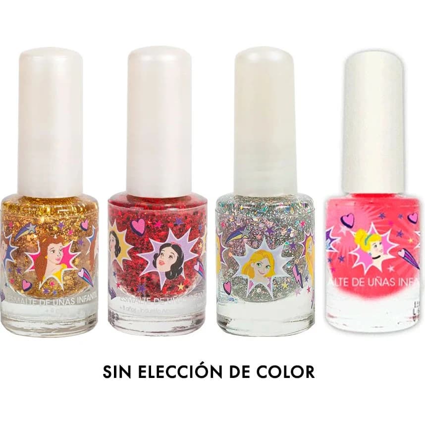 Esmaltes Infantiles Disney Princesas Surtidos en Caramelera x 24 Unidades