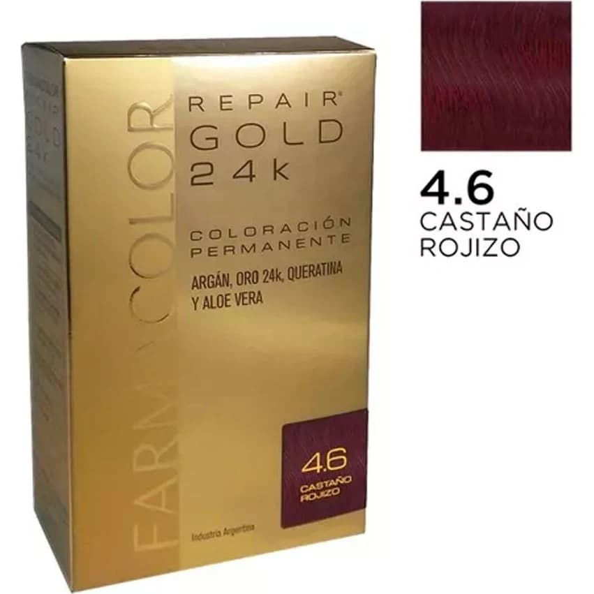 Tintura Capilar Farmacolor Gold Tono 4.6 Kit
