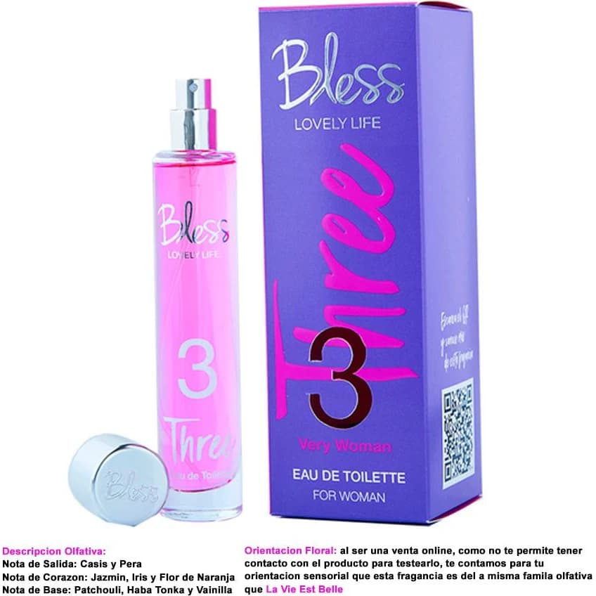 Eau de Toilette Bless Three Very Woman 50 ml