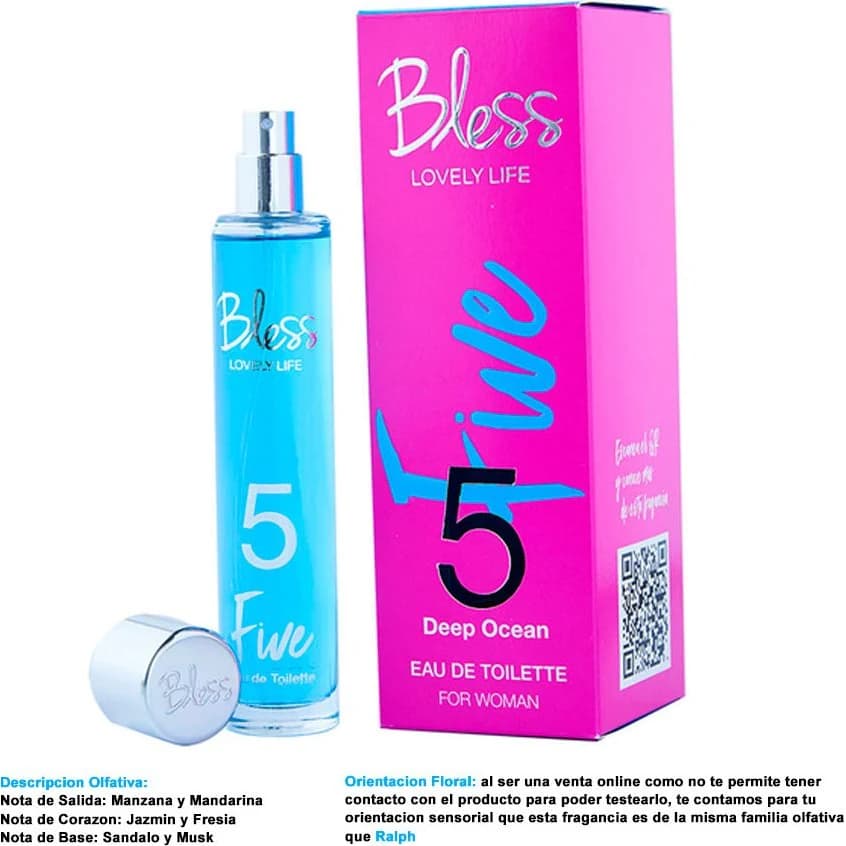 Eau de Toilette Bless N°5 Deep Ocean 50 ml
