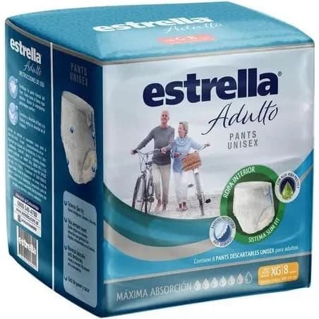 Ropa Interior Absorbente Adulto Talle Extra Grande Pack 8 Unidades