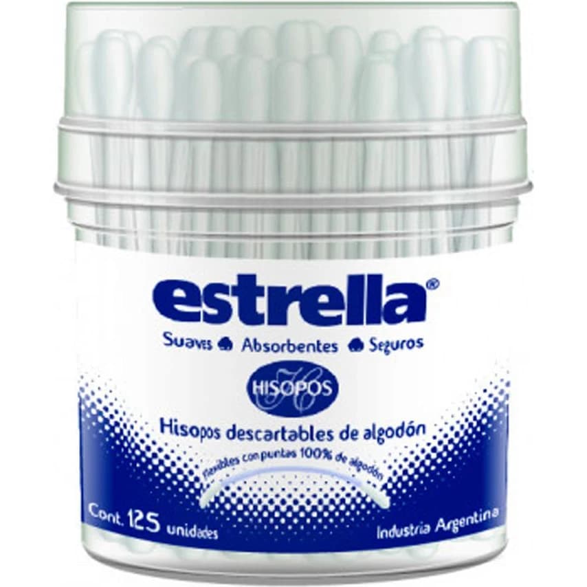Hisopos Estrella Pote x125