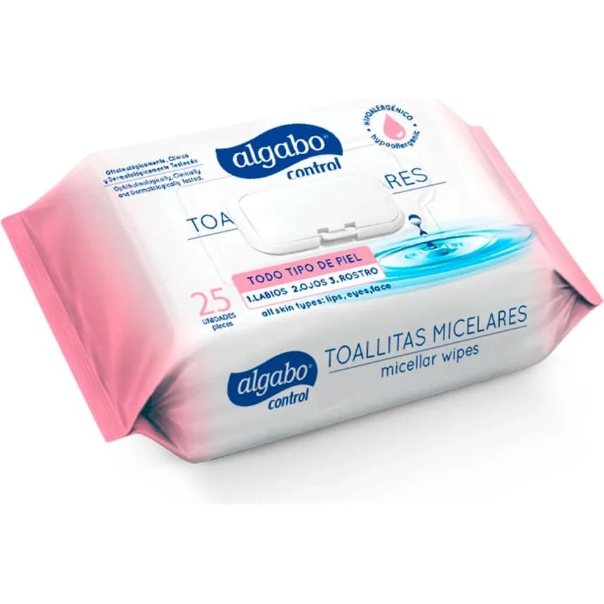 Toallitas Micelares Algabo 25 unidades