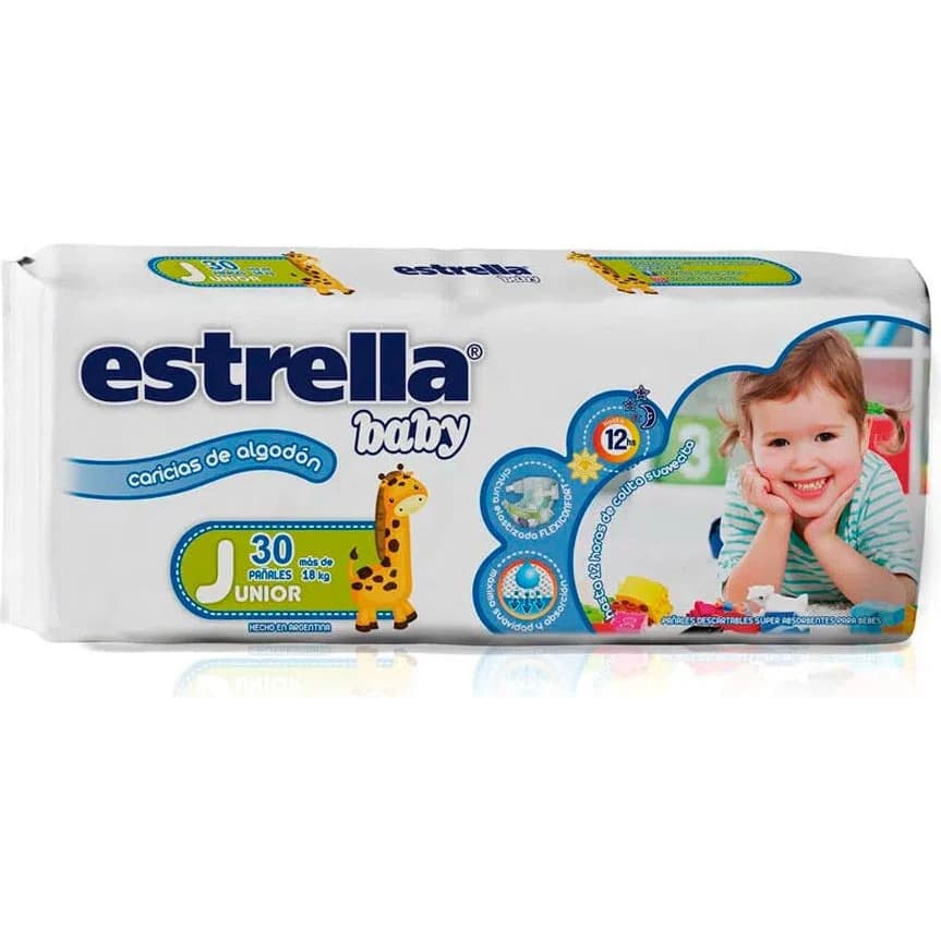 Pañal Estrella Baby Junior x 30 unidades