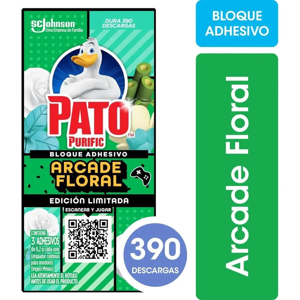 Pato Bloq Adhesivo para Inodoro Floral