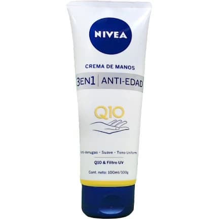 Crema de Manos Nivea Q10 Plus 3 en 1 Antiedad 100 ml