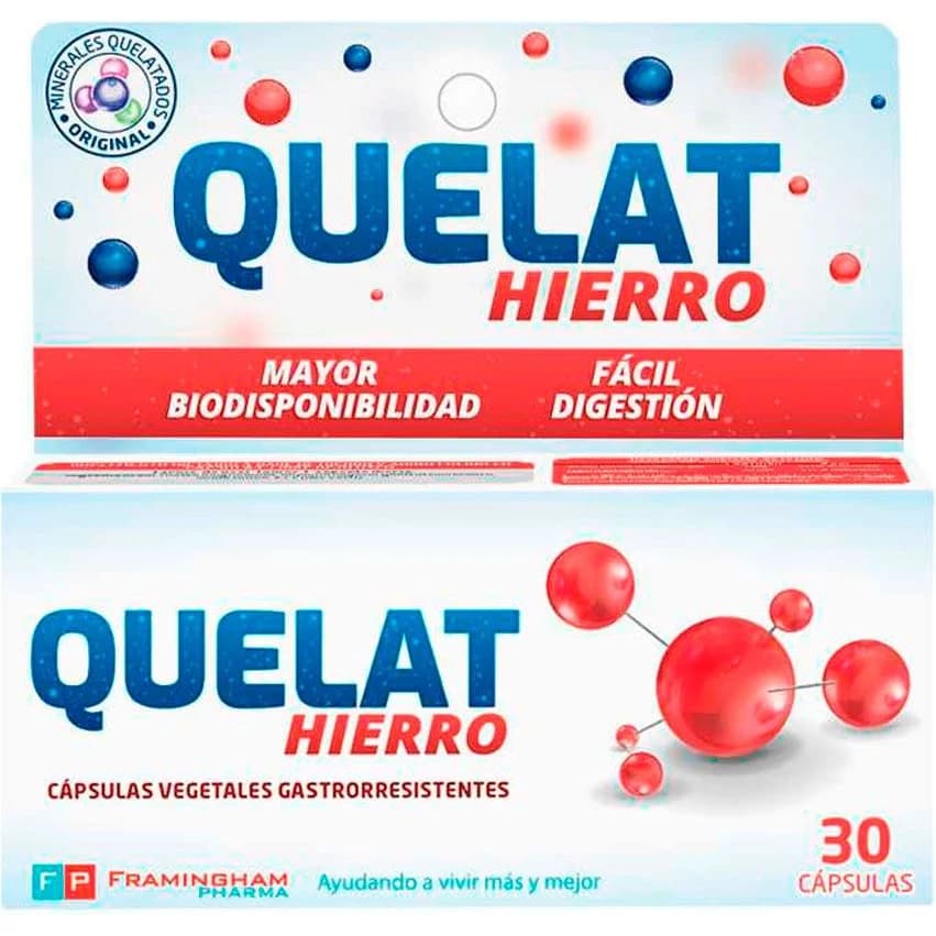 Quelat Hierro Cápsulas Gastrorresistentes 30 unidades