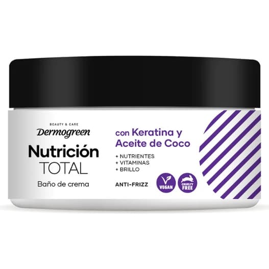 Tratamiento Capilar Dermogreen Nutrición Total con Keratina y Coco 300 ml