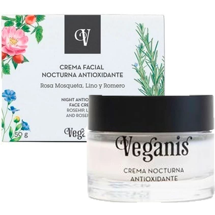 Crema Facial Nocturna Antioxidante Veganis
