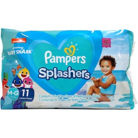Pañales para Agua Pampers Splash Talle 4 x11 Unidades