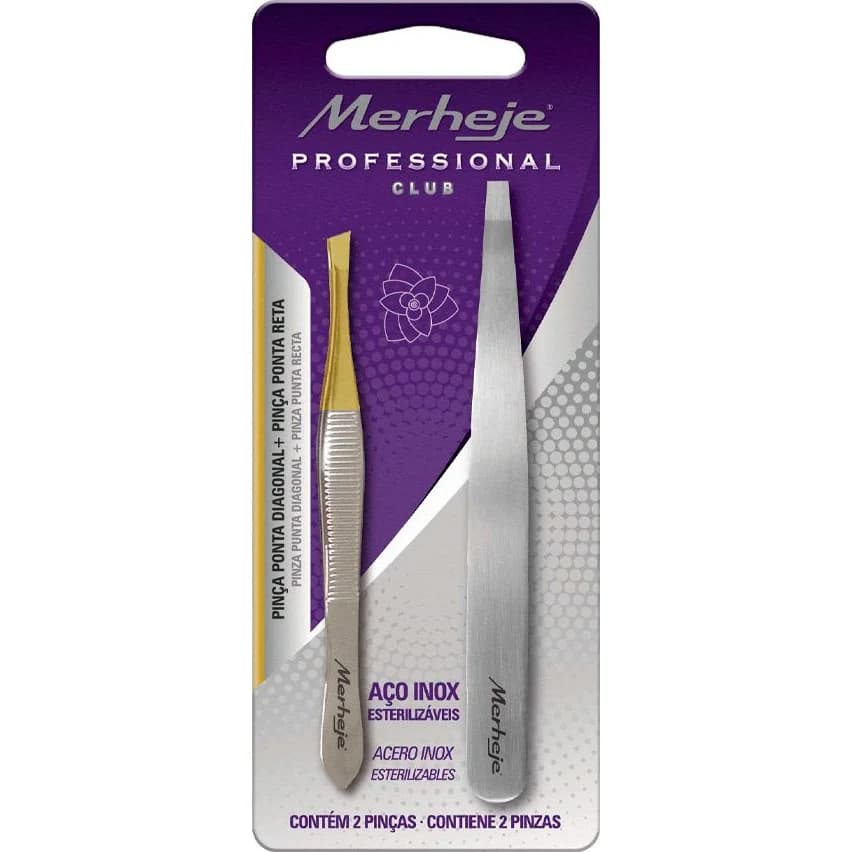 Pinza de Depilar Profesional Merheje Diagonal