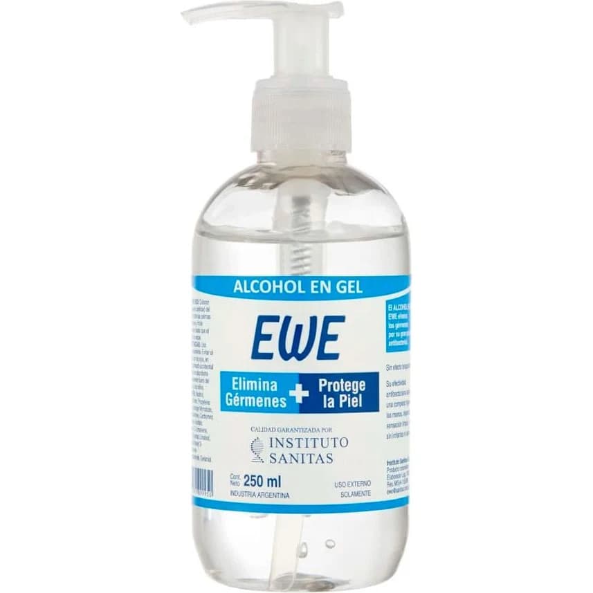 Alcohol en Gel Higienizante para Manos Ewe 250 ml
