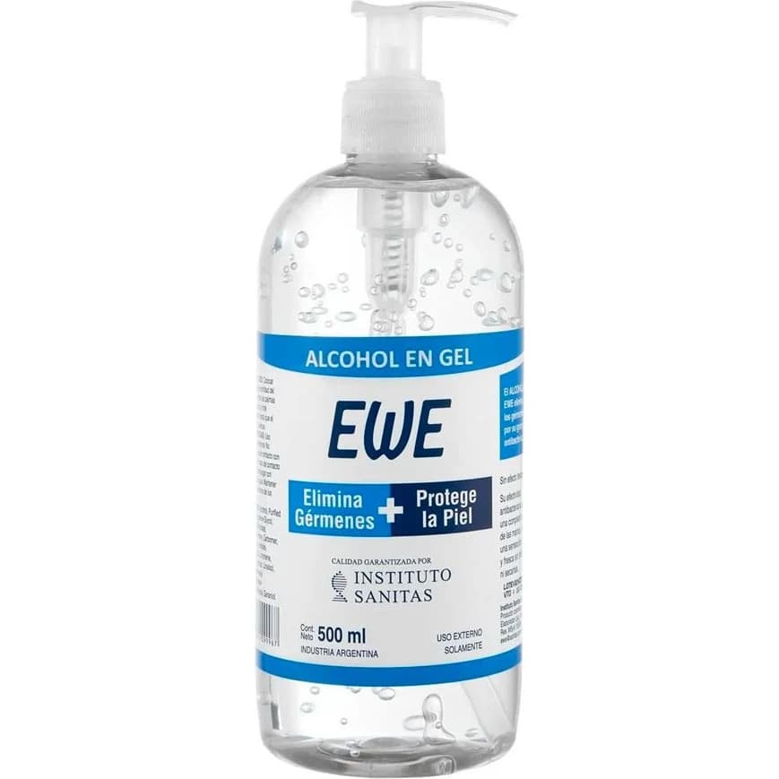 Alcohol en Gel Higienizante para Manos Ewe 500 ml