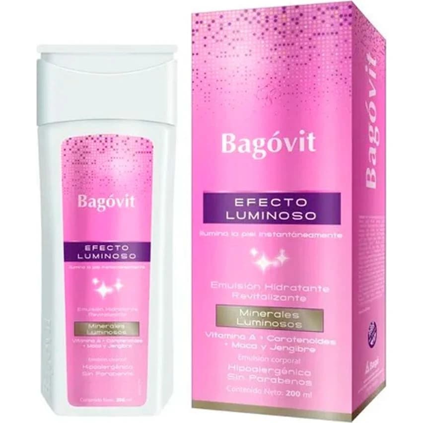 Crema Corporal Bagovit A Emulsión Efecto Luminoso 200 ml