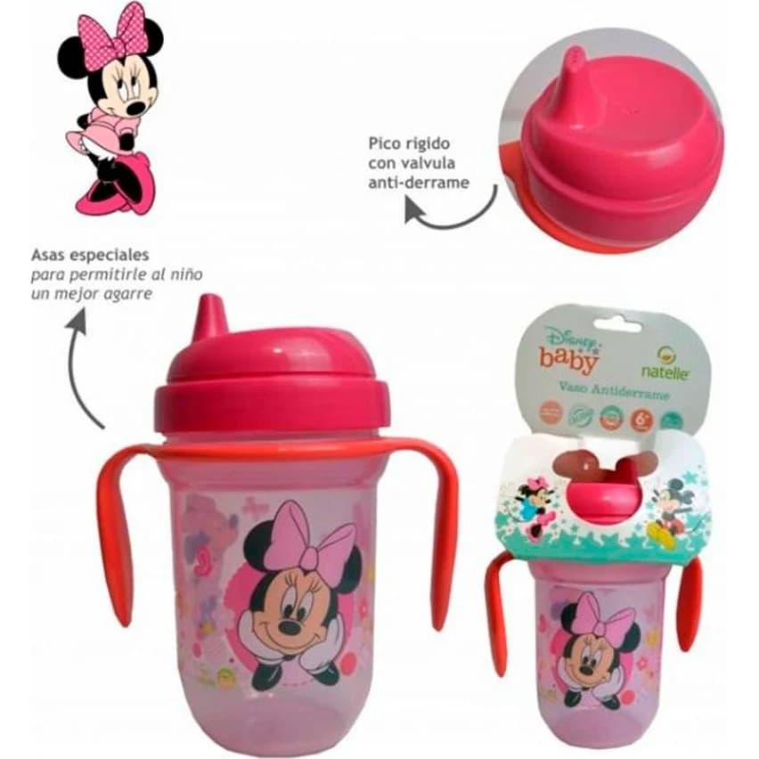 Vaso Natelle Minnie con Pico Duro Redondo y Asa