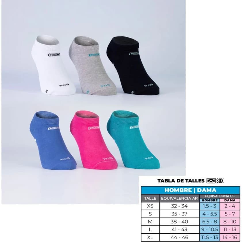Soquetes Antideslizantes Sox Talle M
