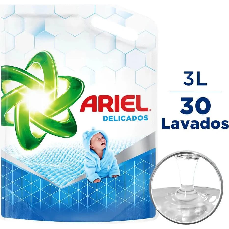 Jabón Líquido Ariel Delicates 3000 ml