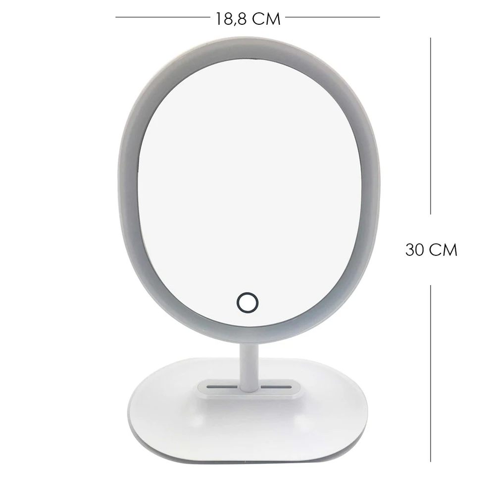 Espejo LED Jessamy para Maquillaje 18.8 x 30 cm