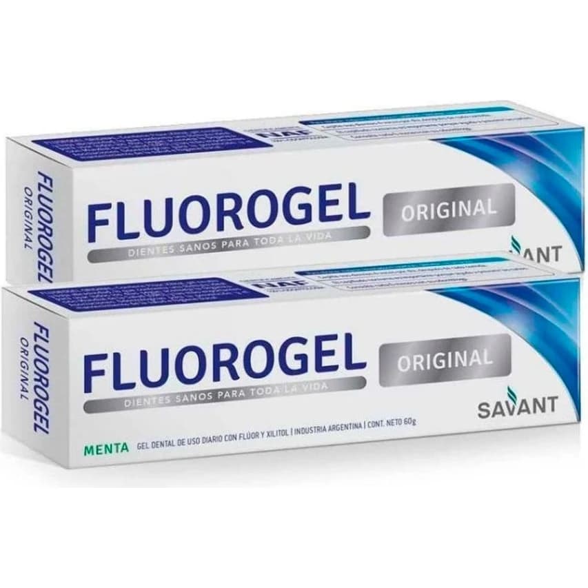 Crema Dental Fluorogel Original Menta Gel 2x1