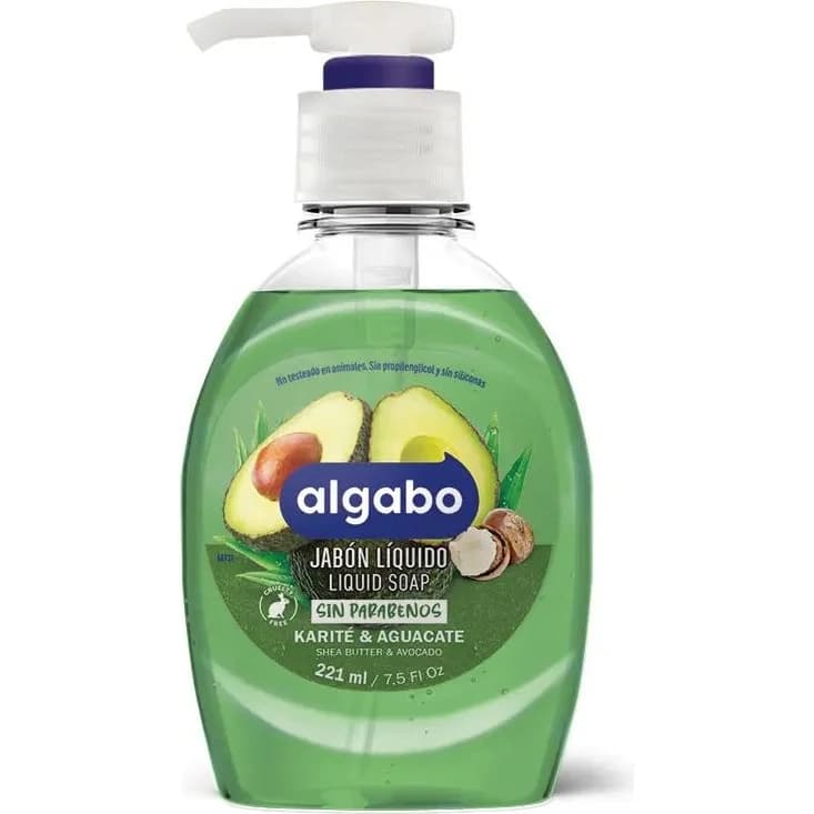 Jabón Líquido Algabo Karité y Aguacate 221 ml